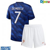 Francuska Ousmane Dembele #7 Domaci Dres za djecu SP 2026 Kratak Rukav (+ Kratke hlače)